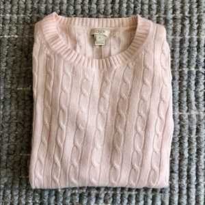 J.CREW Cable Knit Crew-Neck Sweater